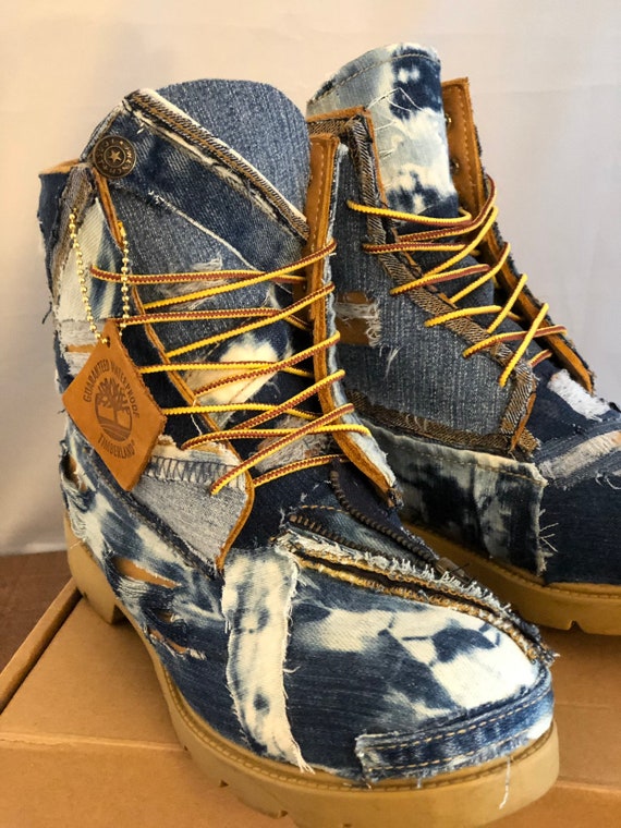 denim timberlands for sale