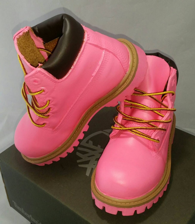 Pink Timberland Boots Custom Timberlands Mens Womens Kids | Etsy