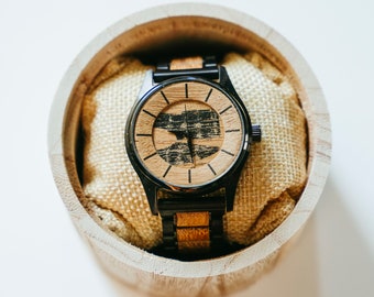 Limited Edition 1965 CCM Hockey Stick Watch – Black Steel & Wood