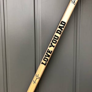 Palo de hockey de madera grabado a medida, hecho a mano y personalizado para jugador, entrenador, día festivo, nacimiento, padrinos de boda, equipo o regalo de empresa.