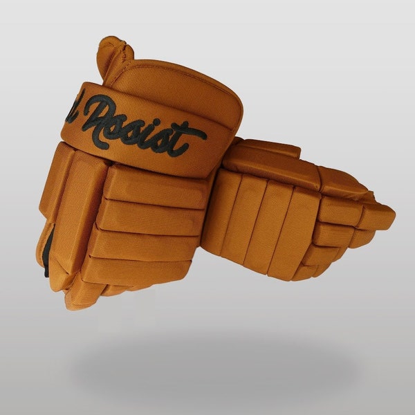 Classique Outdoor Hockey Gloves with Vintage Look and Modern Construction for Pond Hockey, ODR, Rinks. Keeps hands warm playing outside.