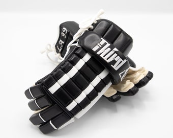 Vintage Leather Hockey Gloves, High Cuff, The King's Ransom