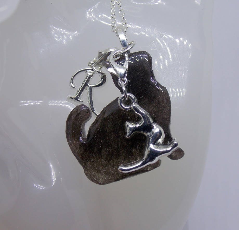 Pet fur necklace keepsake pet memorial pet remembrance Etsy