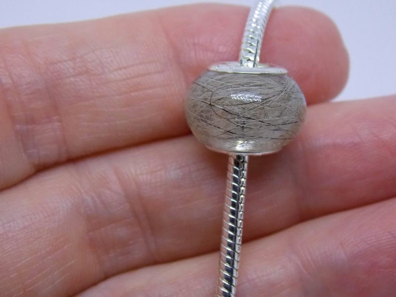 Keepsake Bead of a Loved One Locket Pandora Hair Bead Lock Etsy