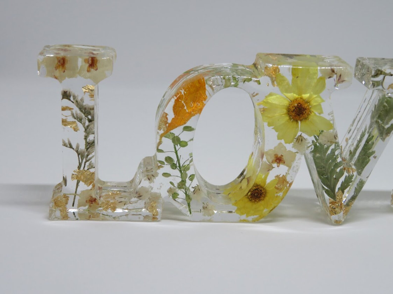 Wedding Bouquet Resin Letters Wedding Flower Preservation Etsy