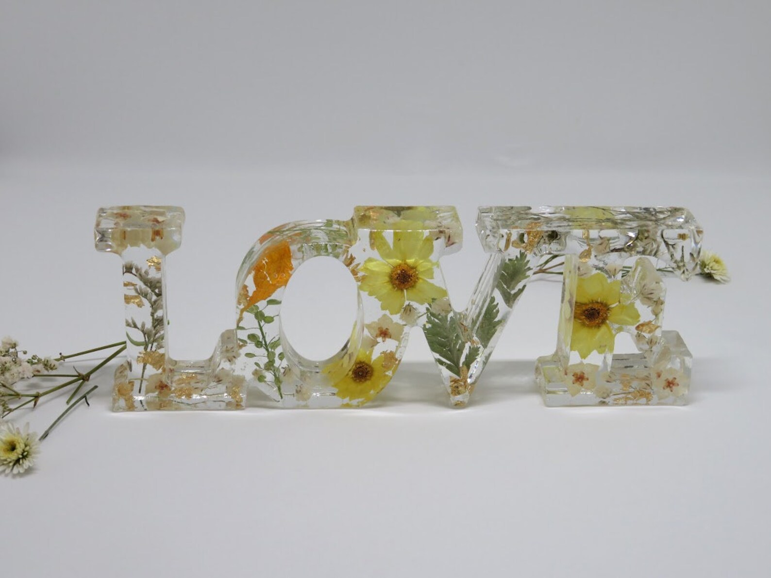 Wedding Bouquet Resin Letters Wedding Flower Preservation Etsy
