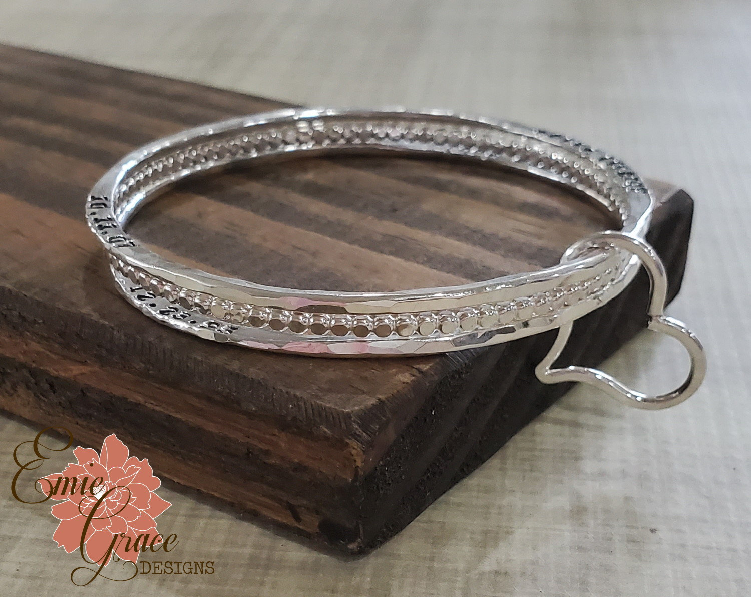 Custom Bracelet, Personalized Silver Aluminum Cuff – Jenna Scifres Handmade  Jewelry