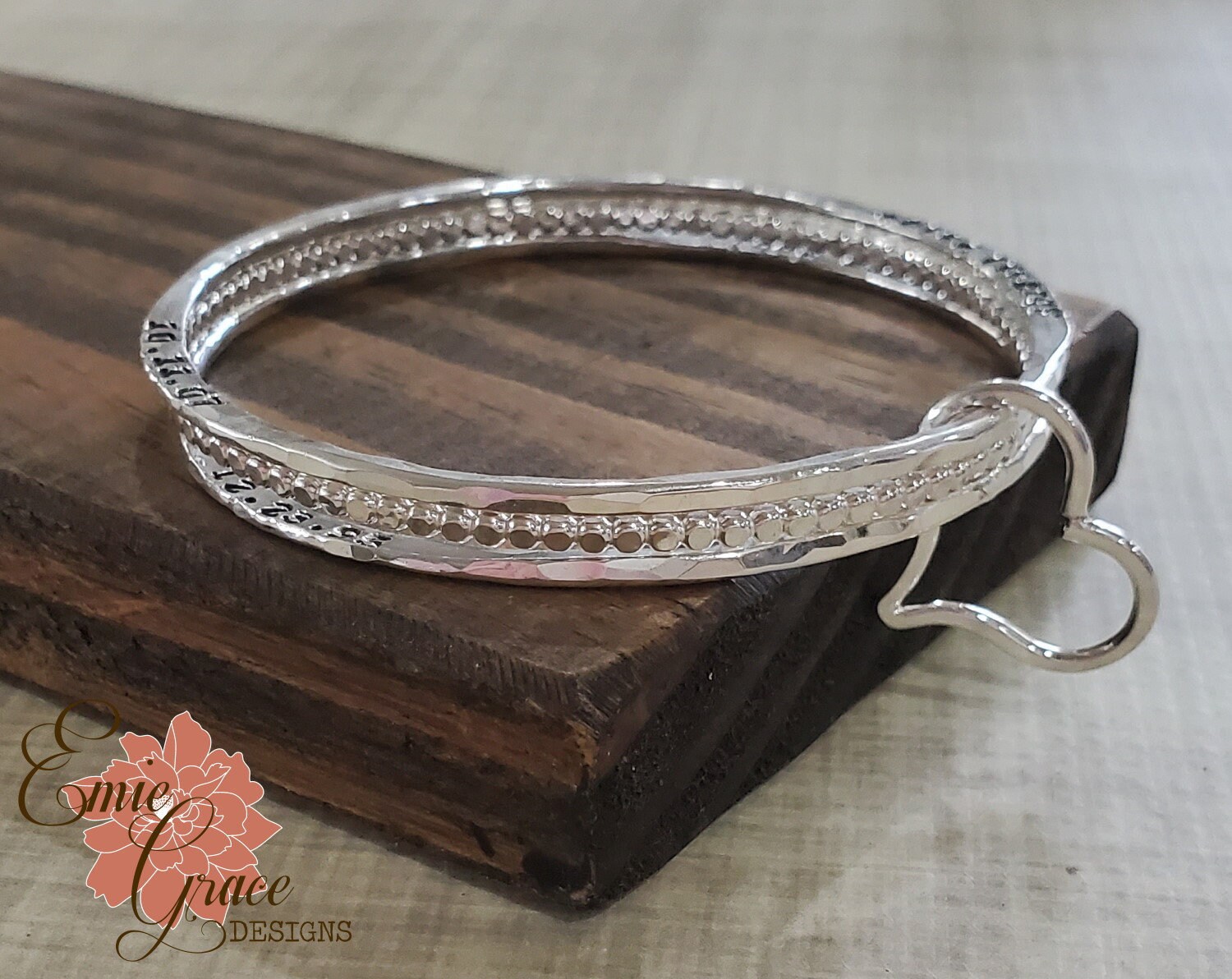 Custom Bracelet, Personalized Silver Aluminum Cuff – Jenna Scifres Handmade  Jewelry