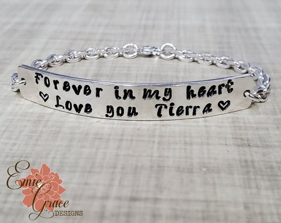 Forever in My Heart Message Charm Sterling Silver Forever in My Heart Message Charm Sterling Silver
