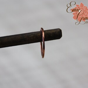 Copper Stacking Rings, Hammered Skinny Band, Textured Bands, Sizes 4, 5 ...