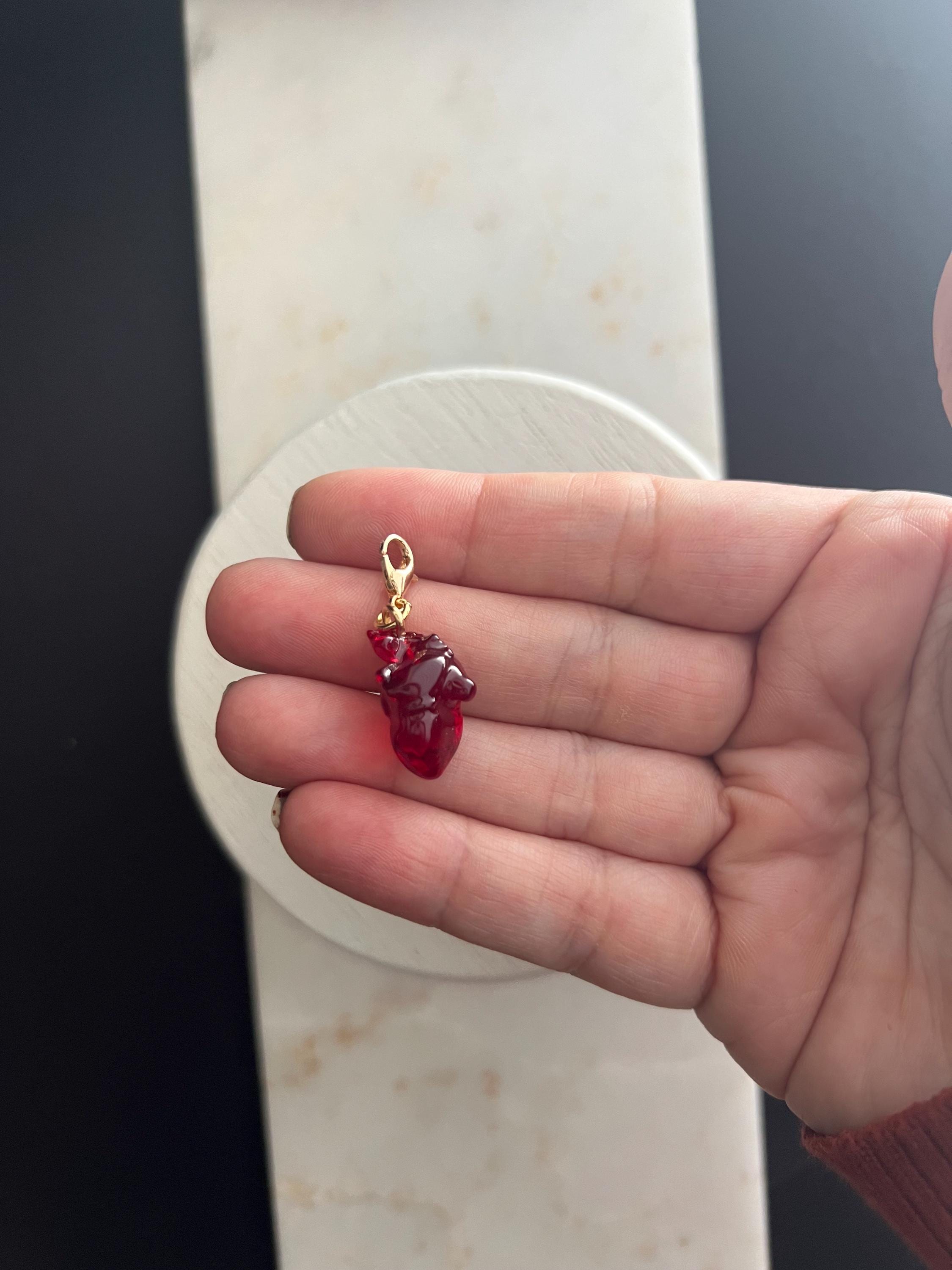 Gold Charm- Anatomical Heart