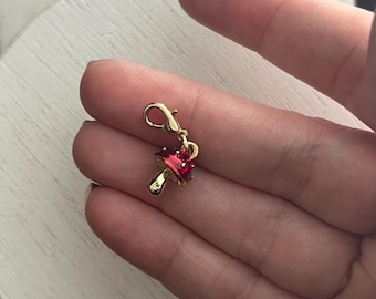 Gold Charm- Mushroom