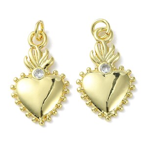 Gold Charm- Heart