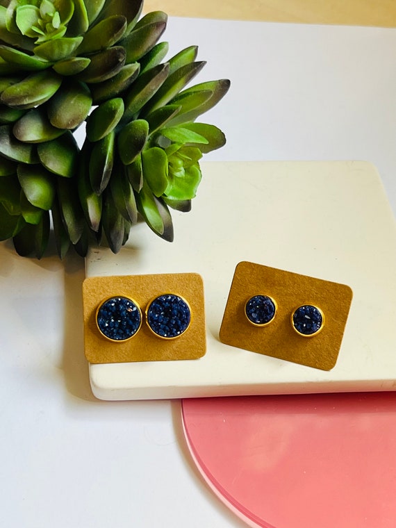 Druzy Studs-12mm or 8mm