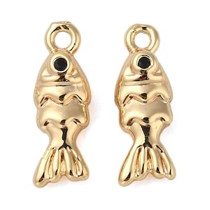 Gold Charm- Fish