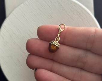 Gold Charm- Acorn