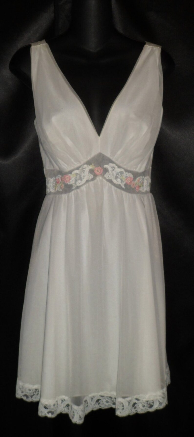 Gossamer White Vintage SHADOWLINE Nightgown & Peignoir Set Petite 32-34 ...