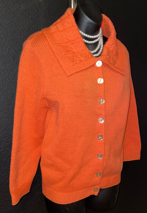 Superb Vintage 1940-50's PENNEY'S Coral Orange 10… - image 3