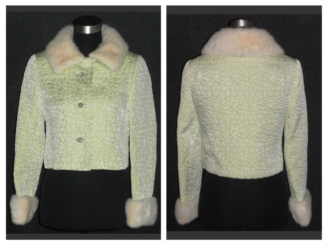 High Society Vintage Amelia Gray of Beverly Hills Pale Lime