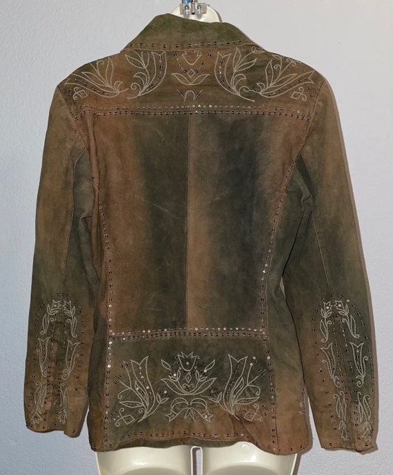 Scully Veste Western en cuir pour femme avec franges Taille