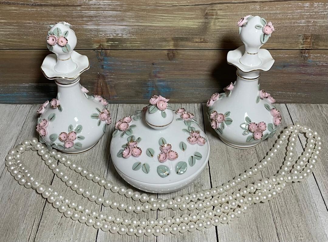 CLEARANCE! Vintage 3 Piece LEFTON CHINA Elegant Hand Painted