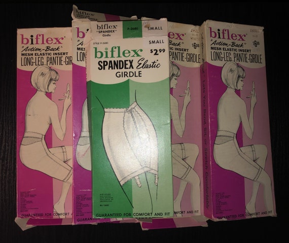 Five Vintage 1960's Empty Biflex Girdle / Lingeri… - image 1