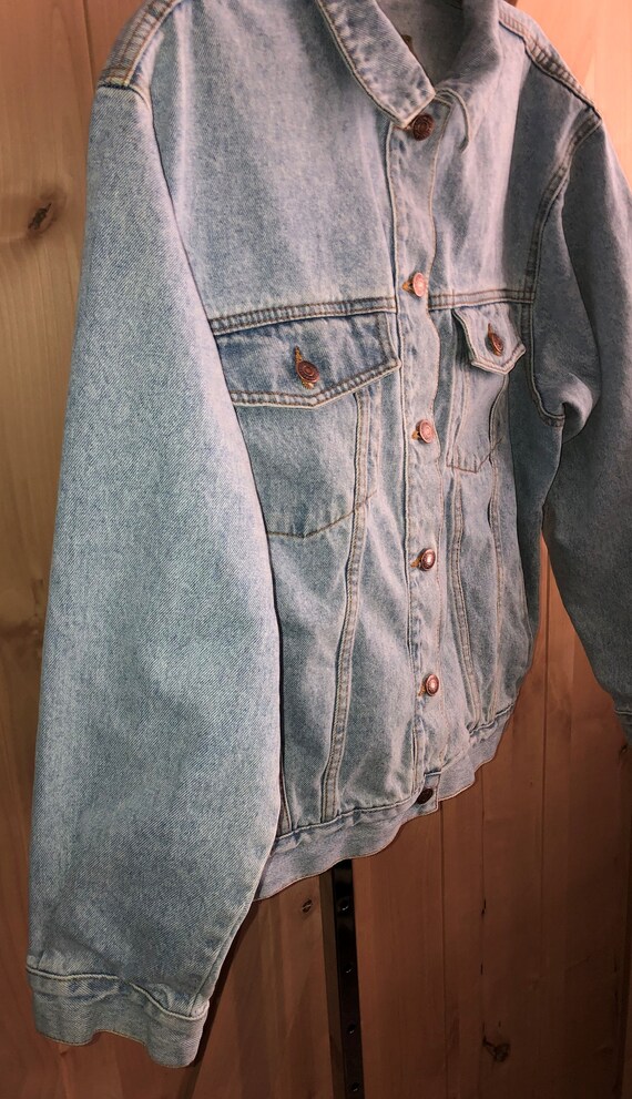 Vintage 1980's Jordache Mens Denim Blue Jean Jack… - image 5