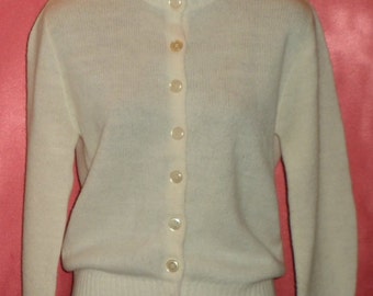 Vintage 1950's Dead Stock CAMPUS LOAFER Cardigan Sweater S