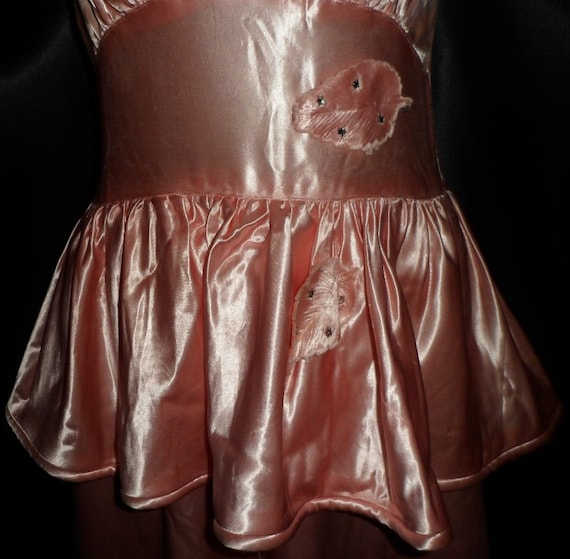 The Most Opulent Vintage 1940's Rayon Satin Halte… - image 2