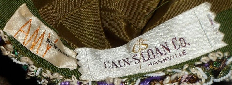 20 Vintage Cain-Sloan of NY Ladies/' Pillbox Hat w Celluloid Twists