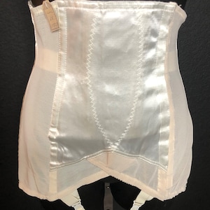 New/Old Stock Vintage Outstanding 1950&#39;s Swedish &quot;Fox Fabrikers&quot; Open Bottom Girdle w/ Garters XS