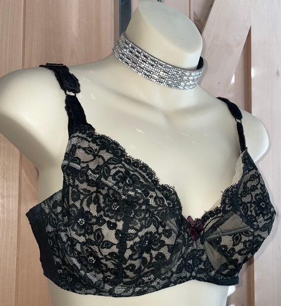 Sexiest Black Vintage 1950's BALI "Bow-Bra" w/ La… - image 2