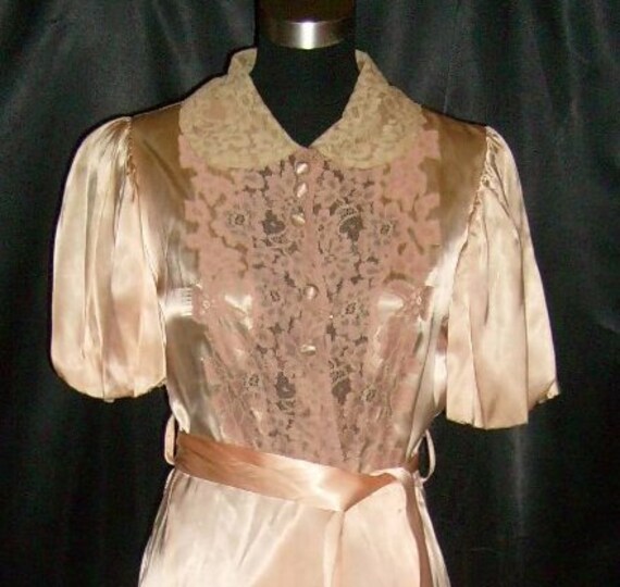 FREE USA SHIPPING!!! Vintage 1940's Rayon Satin H