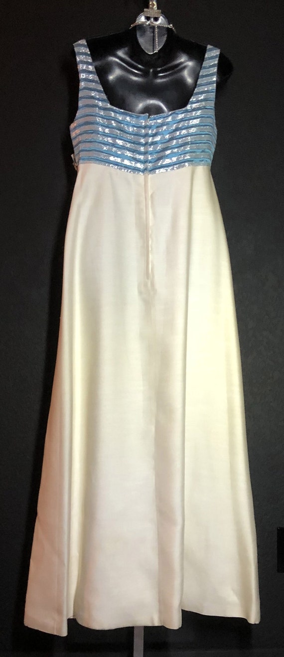 Vintage 1970's Floor Length Sleeveless Maxi Dress… - image 6