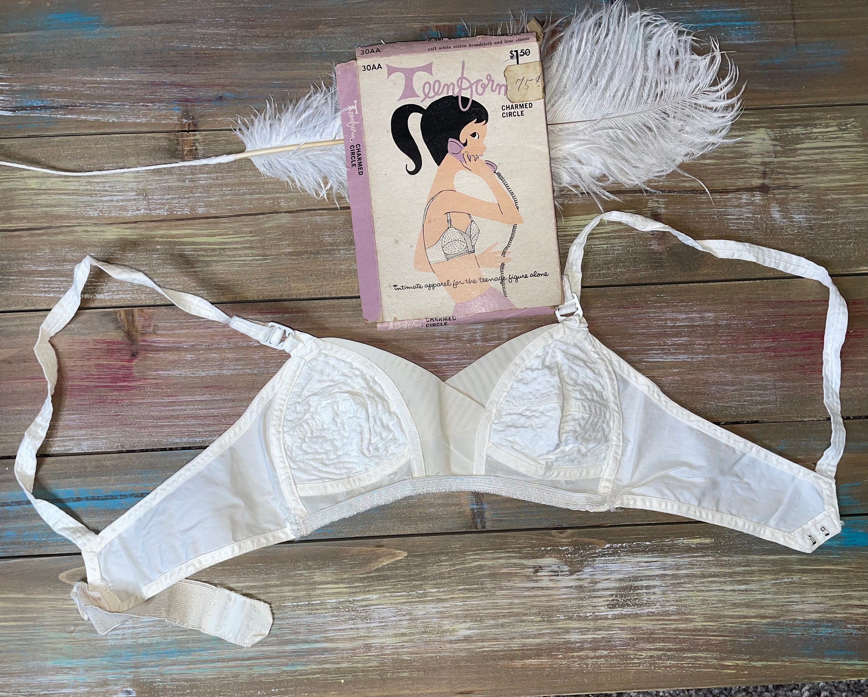 Pair of 1950's Store Countertop Bra Advertising Displays Maidenform &  Circleform