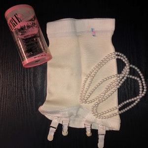 OLD STORE STOCK - Extremely Rare!! Vintage 1950&#39;s &quot;Verve&quot; Open Bottom Girdle w/ Garters in Original Tube S