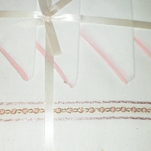 Vintage White 8 Piece Dining Table Linens Napkins  - New/Old Stock - Original Box