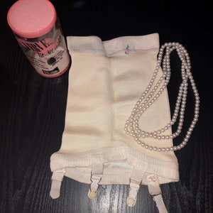 OLD STORE STOCK - Extremely Rare!! Vintage 1950&#39;s &quot;Verve&quot; Open Bottom Girdle w/ Garters in Original Tube S