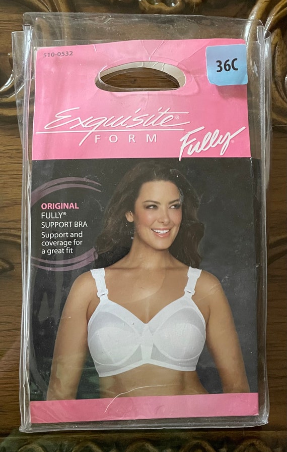 New in Package EXQUISITE FORM fully White Full Coverage Bra 36C 