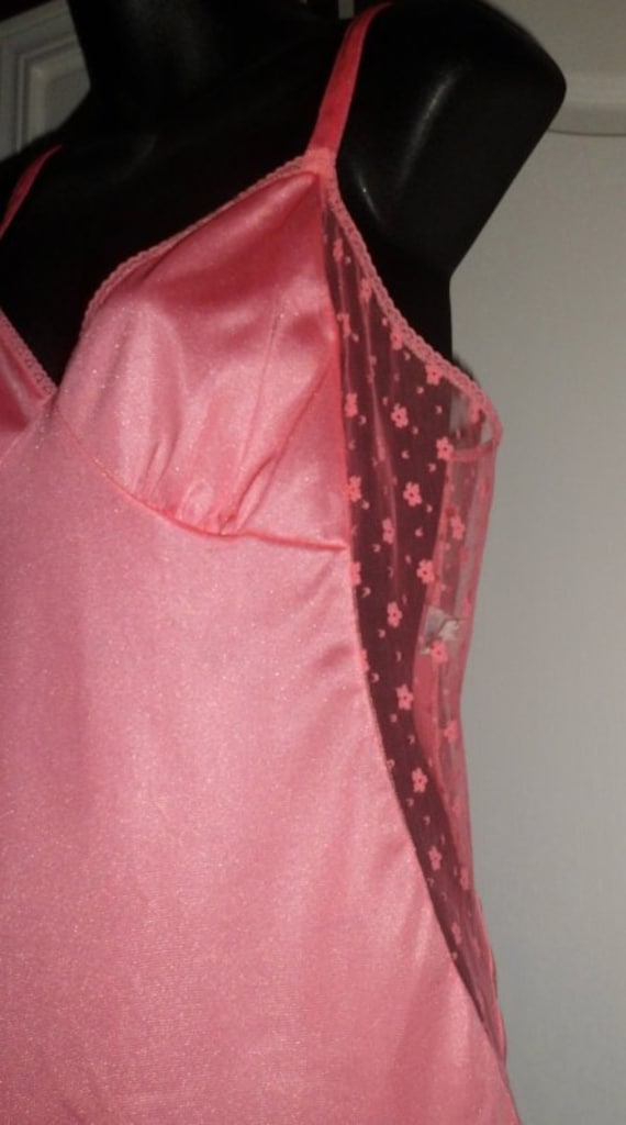 Vintage Aristocraft Peignoir Set, Long Robe & Gown, Coral Nylon