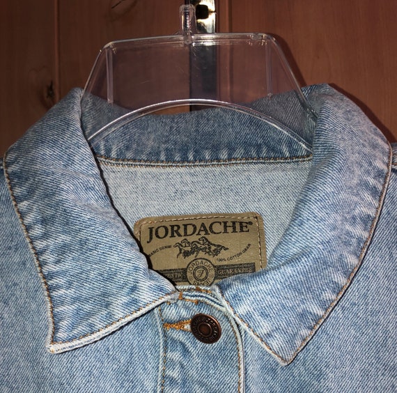 Vintage 1980's Jordache Mens Denim Blue Jean Jack… - image 2