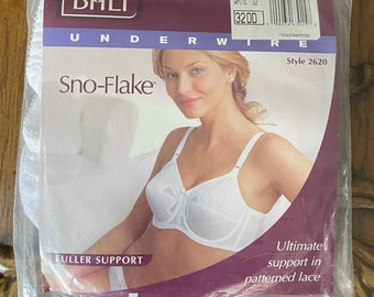 New With Tags Vintage Bali Flower Full Support Underwire Bra Light