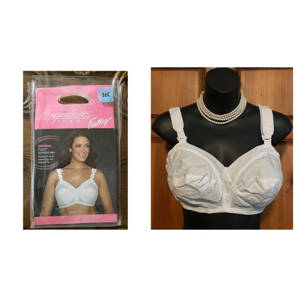 New In Package EXQUISITE FORM "Fully" White Full Coverage Bra 36C