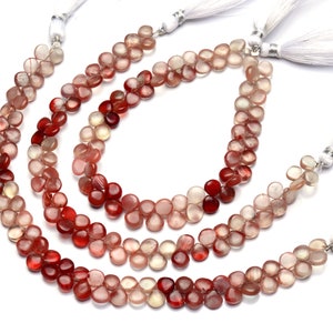 labradorita natural de piedras preciosas y andesina, forma suave del corazón, hebra completa de 8,5 pulgadas, cuentas de tamaño aprox. de 6,5 mm, cuentas de gemas raras