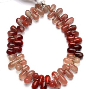 labradorita de piedra preciosa natural, briolette suave en forma de lágrima, hebra completa de 8,5 pulgadas, cuentas de tamaño de 8x6 a 10x6 mm, cuentas de gemas raras