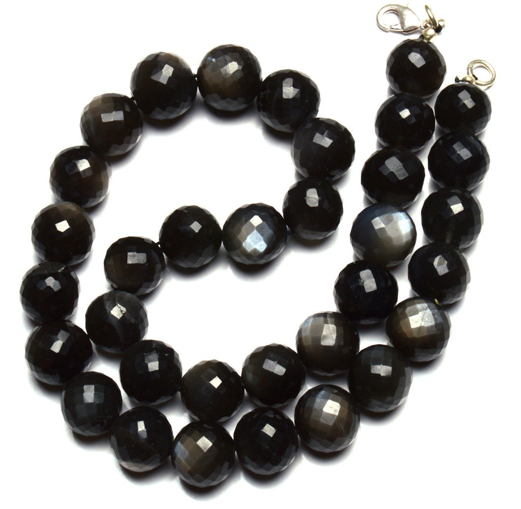 Natural Gemstone Chocolate Brown Moonstone 12 to 13MM Faceted Etsy