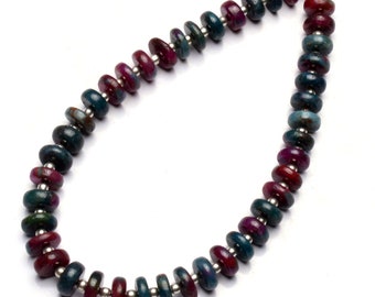 Crisocolla - Filo Di Sfere Sfaccettate Da 16mm - Fili Di Pietre E - Foto 12