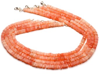 天然ピンクペルーオパール宝石 5.5 mm サイズ 滑らかなスクエアヘイシ