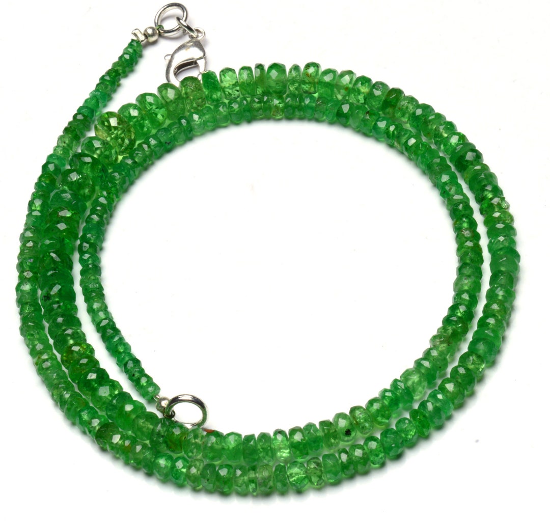 Perles Rondelles à Facettes En Spinelle Vert - Pierre Précieuse 10-11mm, Trou 0.6mm, Pour Création Bijoux