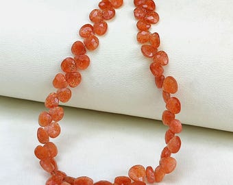 天然レピドクロサイト クォーツ 宝石 9 mm サイズ ファセット ハート